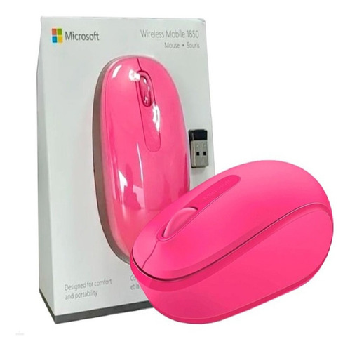 Imagen 2 de 3 de Mouse Inalambrico Microsoft Optico 1850 Negro U7z-00011