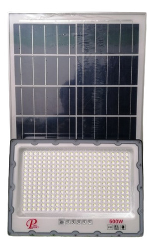 Reflector Lampara Luminaria Solar 500 Watts Con Panel Solar