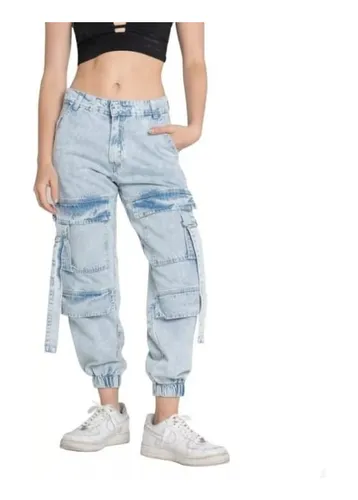 Pantalones con elastico en el tobillo para mujer sales