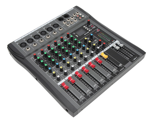 Placa De Sonido Power Mixer De 6 Canales Para Streaming