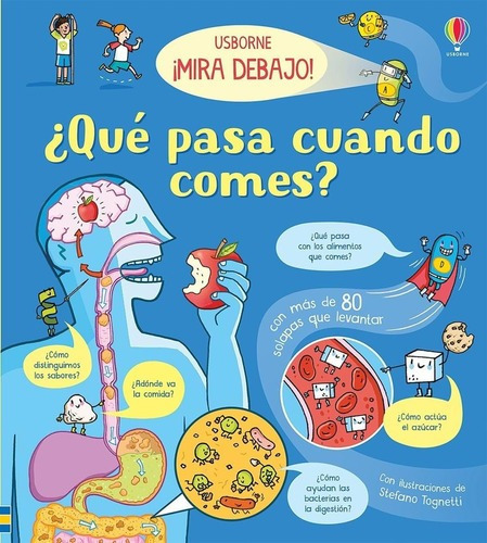 Libro Libro Mira Debajo - Que Pasa Cuando Comes?, De Emily Bone. Editorial Usborne, Tapa Dura En Español, 2020