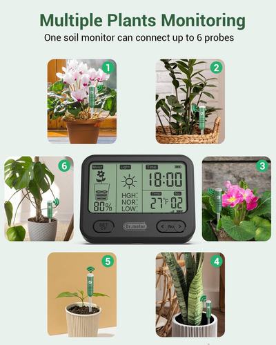 D 4 En 1 Medidor De Humedad Del Suelo, Sensor De Probador De
