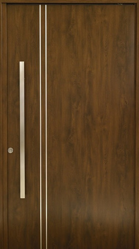 Puerta Pivotante Nexo Simil Madera Wood Nogal 115x205 Pn071