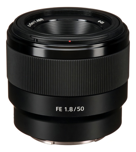 Lente Sony Alpha Fe 50mm F 1.8 E-mount Full Frame Sony E-mount Preto
