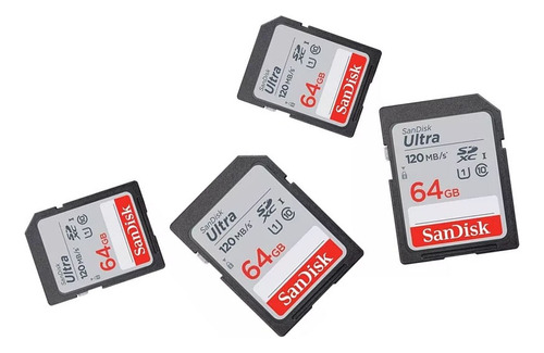 Memoria Sd Sandisk 64gb Tarjeta Clase 10 Sd Ush-1 Camaras