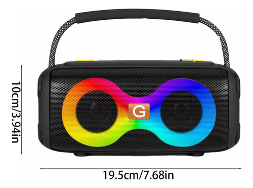 Altavoces Bluetooth Con Luz, Inalámbricos Bluetooth Portátil
