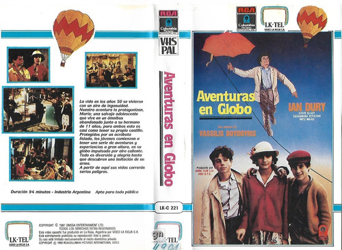 Aventuras En Globo Vhs Ian Dury Kassandra Voyagis 1987