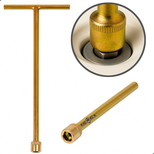 Chave T 10mm Canhão Longa Remover Parafuso Agitador Universal Lm08 Lm06 Electrolux Brastemp Consul Fazer Limpeza Máquina De Lavar 42cm