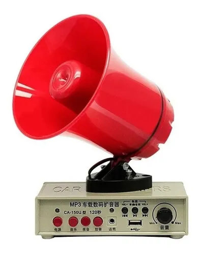 comprar Reproductor Megafono Mp3 Usb Graba Voz Publicidad Rodante