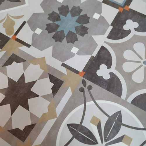 Imagen 2 de 3 de Laminas Azulejos Vintage Autoadhesivos Simil Calacareos 32 U