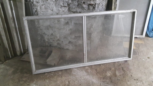 Ventana Fija Aluminio Con Vidrios148cm X 75cm  