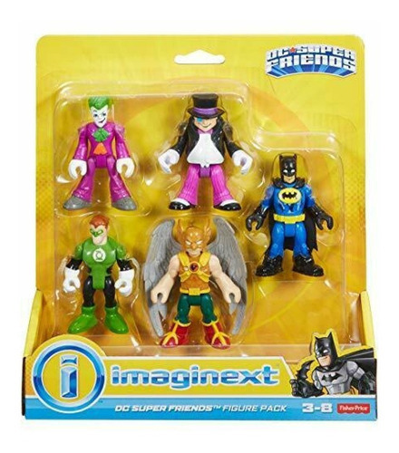 Dc Super Amigos Packx5 Batman Joker Linterna Verde Pinguino 