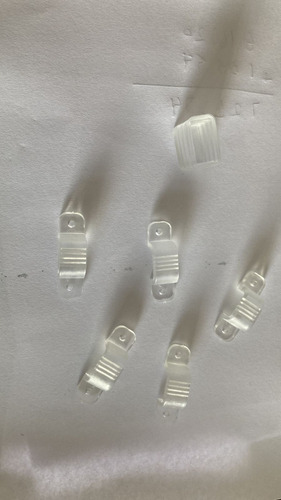 50 bridas de silicona para mangueras LED, cinta LED SMD, color claro transparente