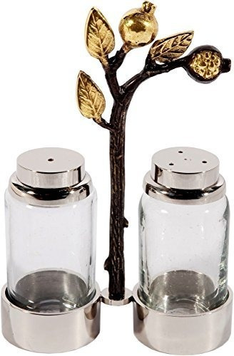 Yair Emanuel Salt And Pepper Shaker Copper Pomegranates