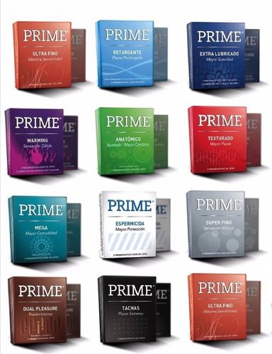 Preservativos Prime 12 Cajas X 3 Un. (36) Elegilos!!!