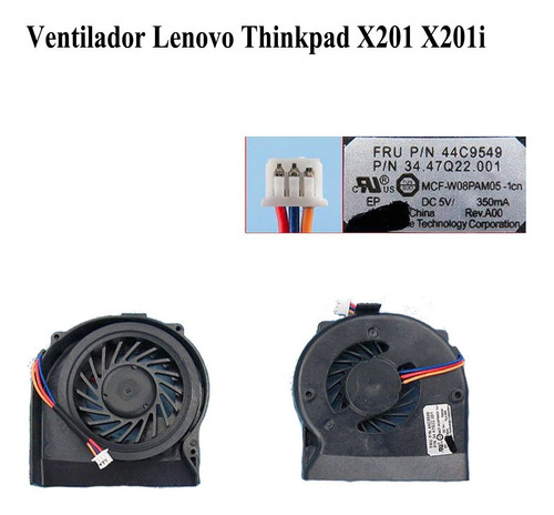 Ventilador Lenovo X201 X201i  Envio Gratis Flexacomp