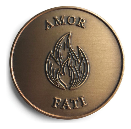 Stoic Store Uk Amor Fati Coin- Recordatorios De Laton Para S