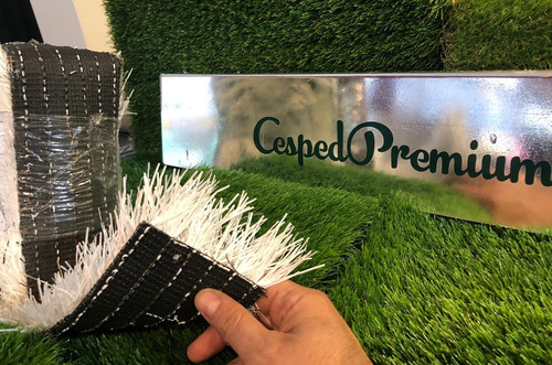 Imagen 2 de 9 de Cesped Sintetico Blanco 50mm Cancha Futbol Cesped Premium