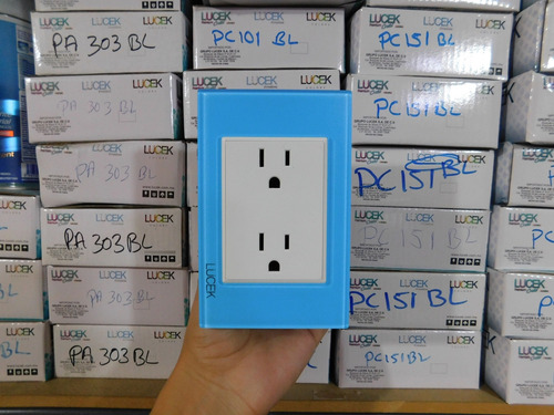 Placa Lucek Colors Duplex Azul Bp06-kc Azul