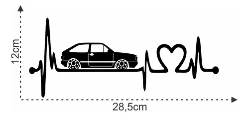 Adesivo Gol Quadrado Rebaixado Tuning Wv Cor 01