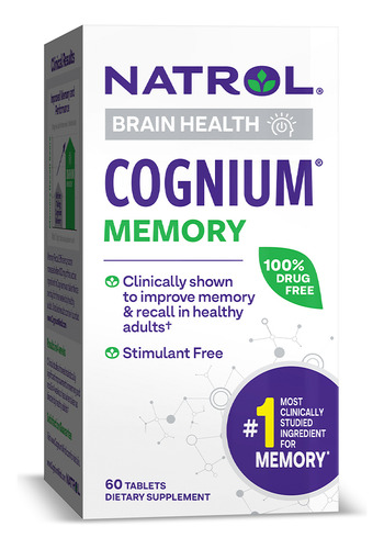 Cognium, Memória E Concentração, 60 Tabletes, Natrol