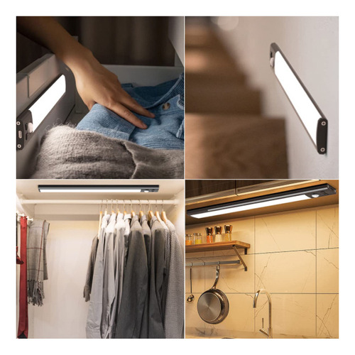 2 Luces De Armario Led Inalámbricas Con Sensor De Movimiento