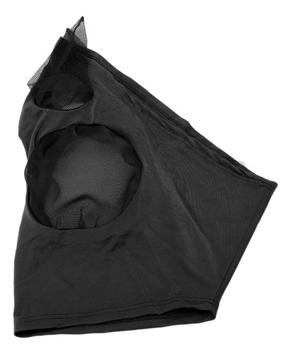 Máscara Antimoscas Caballos Tejido Punto Suave Transpirable Negro M