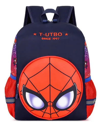 Mochila De 2 A 6 Años Para Niños Y Niñas Con Dibujos Animado Color Spider  Man