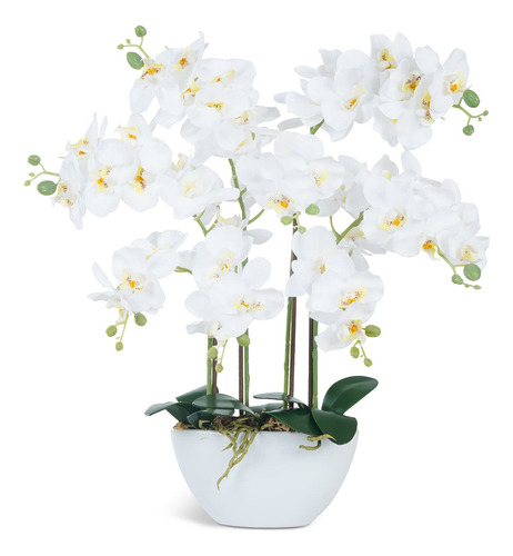 Ziwon Flores Y Plantas De Orquídeas Artificiales En Maceta.