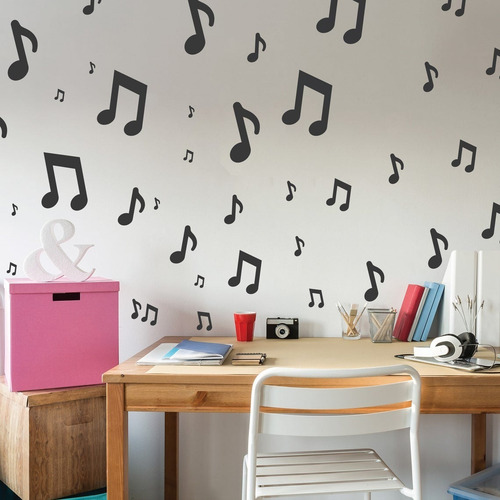 Stencil Kit De Nota Musical - Molde Vazado Decoração R-1038