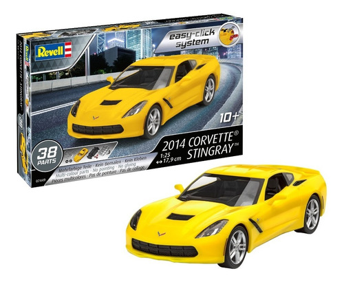 Corvette Stingray 2014 By Revell # 7449  1/25   Easy Click 