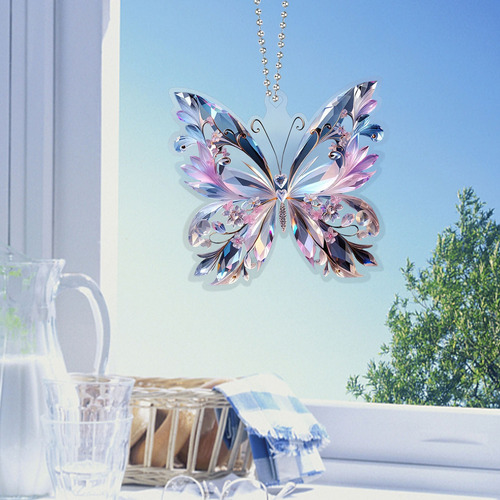 Colgante Acrílico Crystal Butterfly