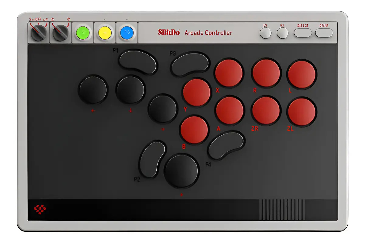 Controlador De Arcade Profissional Retro 8bitdo Switch/pc Preto