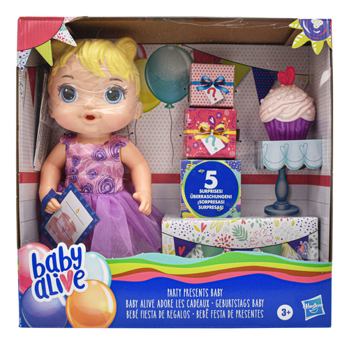 Baby Alive Bebe Fiesta De Regalos 5 Sorpresas Hasbro Cd