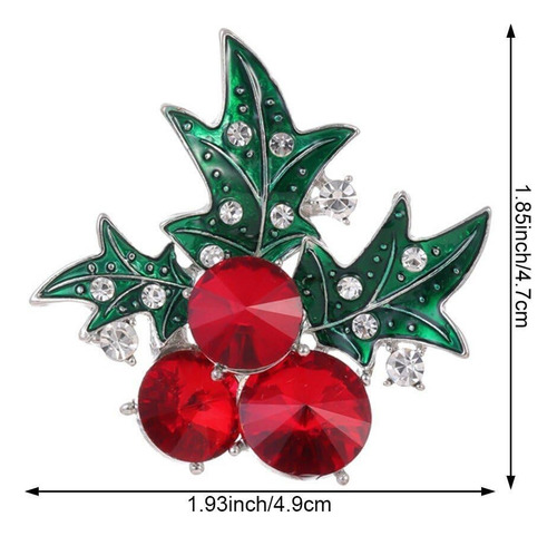 Broche De Navidad Con Pedrería, Elegante