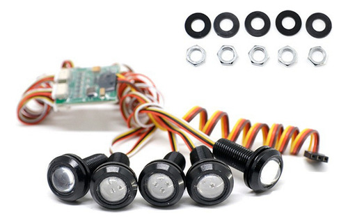 Kit De Luz Rc Con Faros De 10 Modos Para Traxxas Slash 1/10