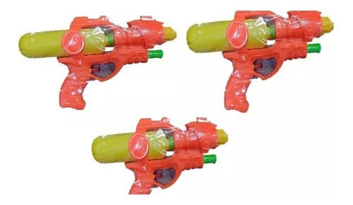 Pack 3 Pistolas De Agua Mayoreo Lanza Agua Diversión Niños