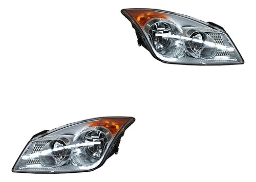 Par Juego Faros Ford Fiesta  2008 - 2010 4 Puertas Tyo