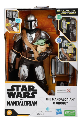 Figura Star Wars The Mandalorian Y Grogu 30 Cm- Hasbro - Dgl