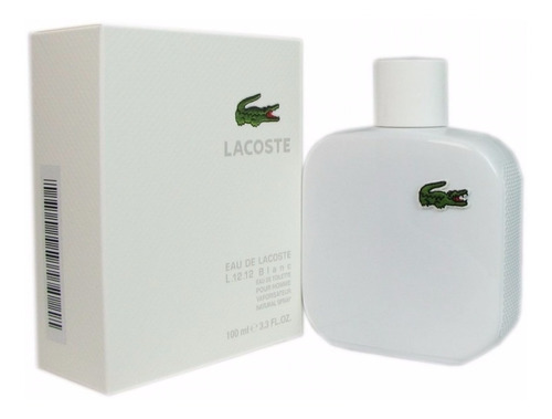 Perfume Lacoste Blanc L.12.12 Caballero 100 Ml Originales