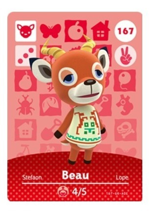 Amiibo Beau/ Lope Animal Crossing New Horizons