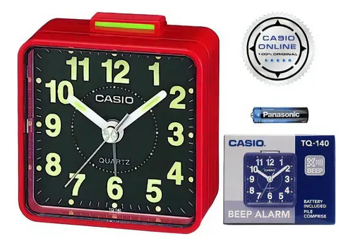 Reloj Despertador Casio Original Tq 140 Voltaje 1.5