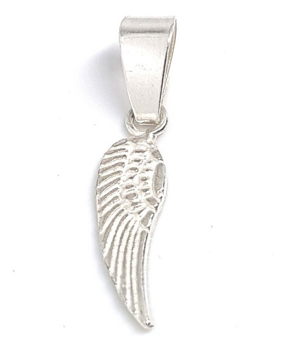 Dije Ala Ángel De Plata 925 Color Plateado