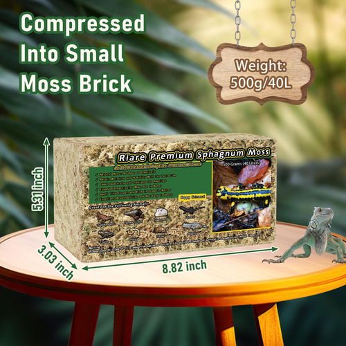 Forest Moss Riare 500 G Para Reptiles, 23 L De Esfagno Natur