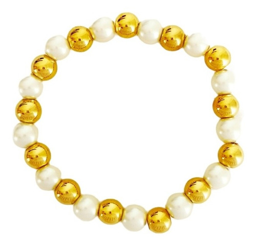 Pulsera De Tobillo Infinito Perlas Chapa De Oro Envio Gratis