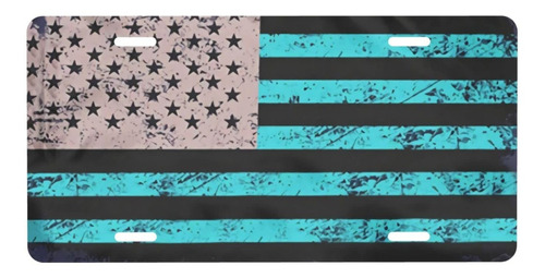 Placa De Matrícula De La Bandera De Estados Unidos, Novedosa
