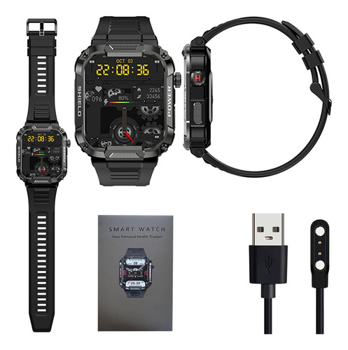 Reloj Inteligente Hombre Militar Ip68 Impermeable Andr Ios