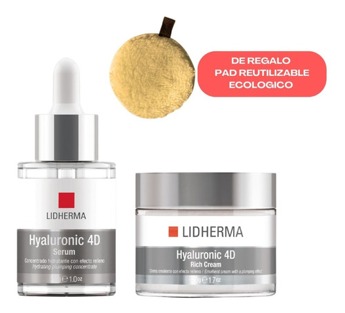 Lidherma Hyaluronic 4d Rich Cream Piel Seca 50g + Serum 30g