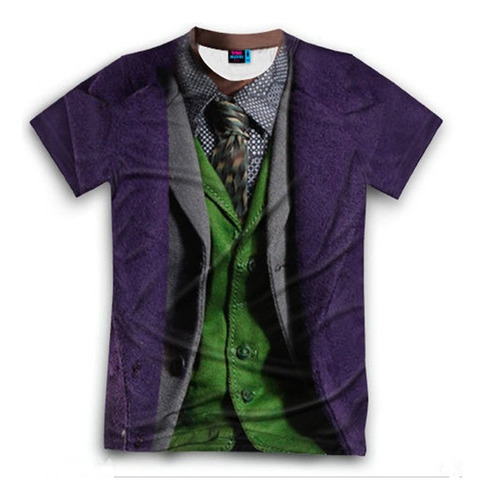 Asz Moda Casual Joker Traje Cómics Famoso 3d T-shirt