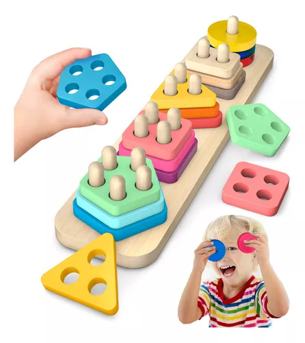 Juguetes Montessori para niños y niñas de 1 a 3 años, juguetes de